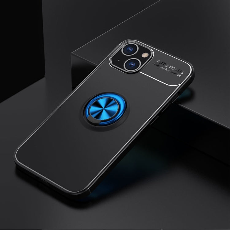 For iPhone 13 Metal Ring Holder 360 Degree Rotating TPU Case