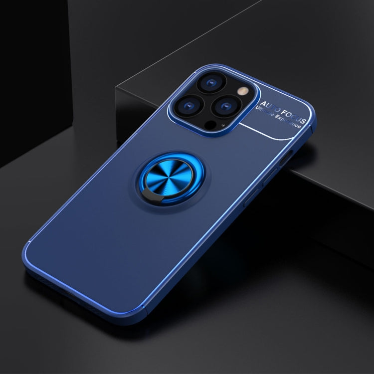 For iPhone 13 Pro Max Metal Ring Holder 360 Degree Rotating TPU Case