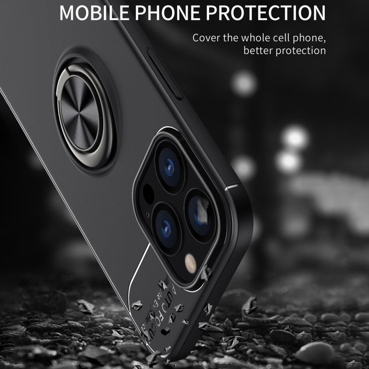 For iPhone 13 Pro Max Metal Ring Holder 360 Degree Rotating TPU Case