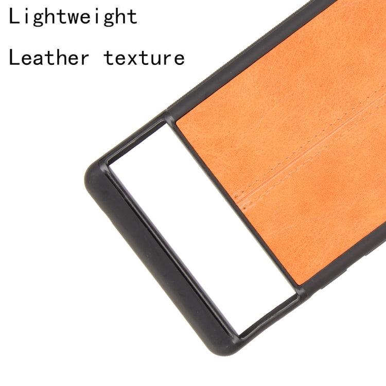 For Google Pixel 6 Shockproof Sewing Cow Skin Texture PC + PU + TPU Case