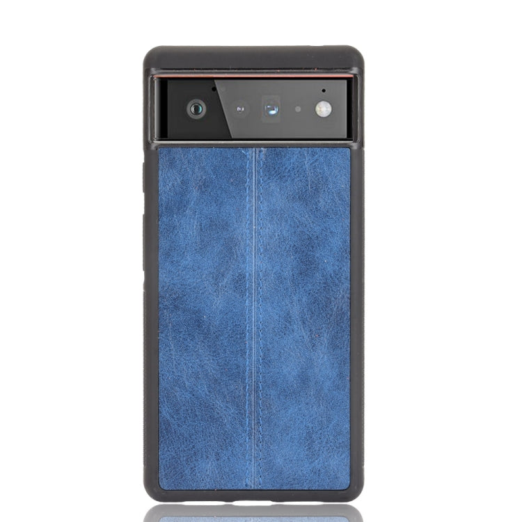 For Google Pixel 6 Shockproof Sewing Cow Skin Texture PC + PU + TPU Case