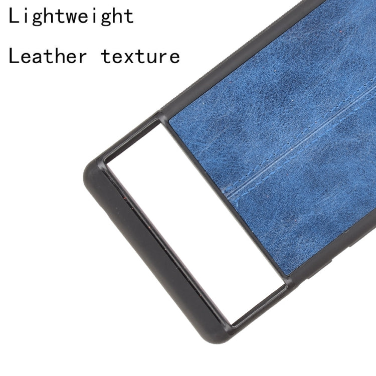 For Google Pixel 6 Shockproof Sewing Cow Skin Texture PC + PU + TPU Case