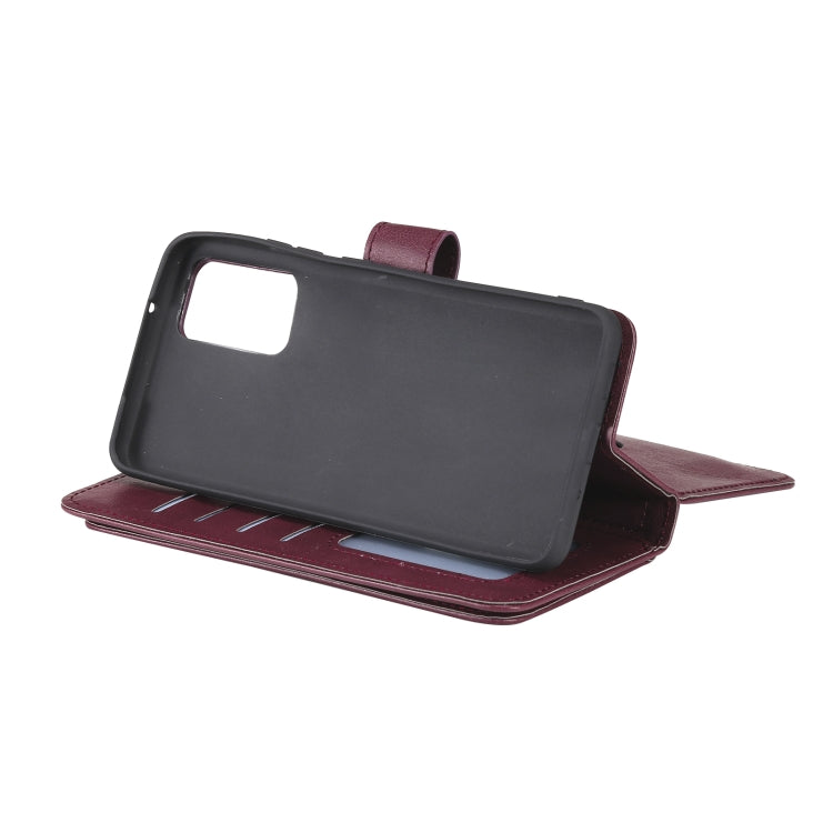 For Samsung Galaxy A82 5G Multifunctional Magnetic Copper Buckle Horizontal Flip Solid Color Leather Case with 10 Card Slots & Wallet & Holder & Photo Frame