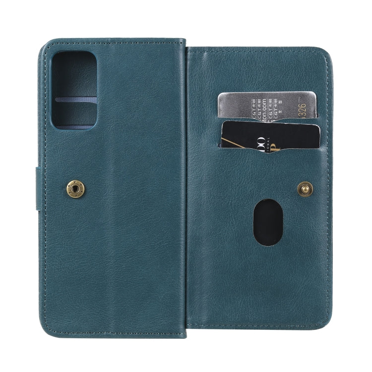 For Samsung Galaxy A82 5G Multifunctional Magnetic Copper Buckle Horizontal Flip Solid Color Leather Case with 10 Card Slots & Wallet & Holder & Photo Frame
