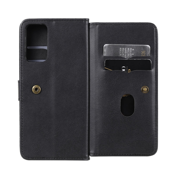 For Samsung Galaxy A82 5G Multifunctional Magnetic Copper Buckle Horizontal Flip Solid Color Leather Case with 10 Card Slots & Wallet & Holder & Photo Frame