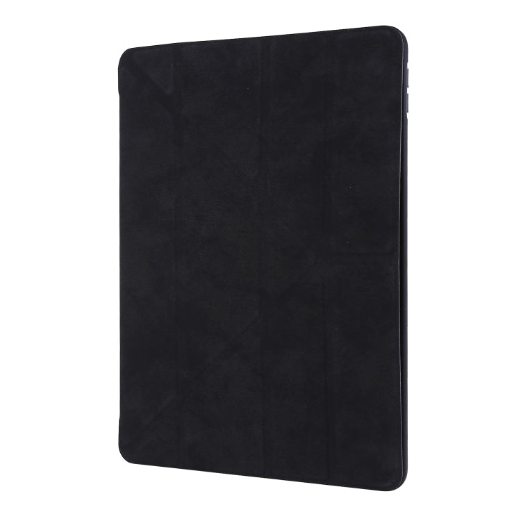 For iPad 10.2 2021 / 2020 / 2019 / iPad 10.2 2020 Silk Texture Horizontal Deformation Flip Leather Case with Holder & Pen Slot