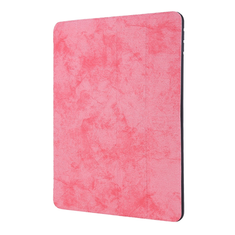 For iPad 10.2 2021 / 2020 / 2019 / iPad 10.2 2020 Silk Texture Horizontal Deformation Flip Leather Case with Holder & Pen Slot
