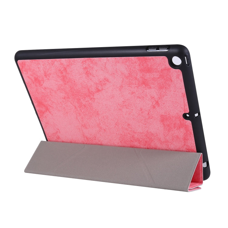 For iPad 10.2 2021 / 2020 / 2019 / iPad 10.2 2020 Silk Texture Horizontal Deformation Flip Leather Case with Holder & Pen Slot