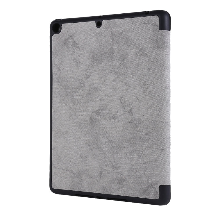 For iPad 10.2 2021 / 2020 / 2019 / iPad 10.2 2020 Silk Texture Horizontal Deformation Flip Leather Case with Holder & Pen Slot