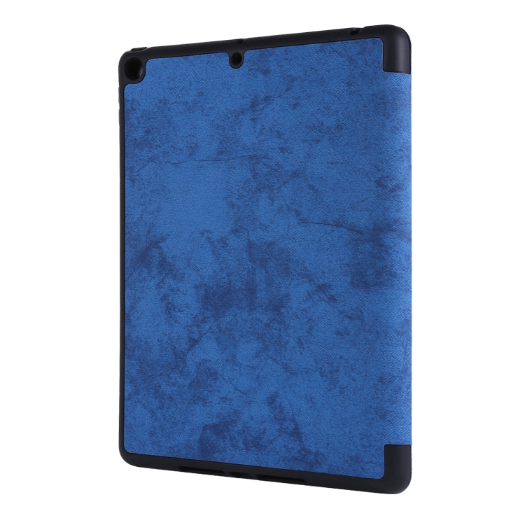For iPad 10.2 2021 / 2020 / 2019 / iPad 10.2 2020 Silk Texture Horizontal Deformation Flip Leather Case with Holder & Pen Slot