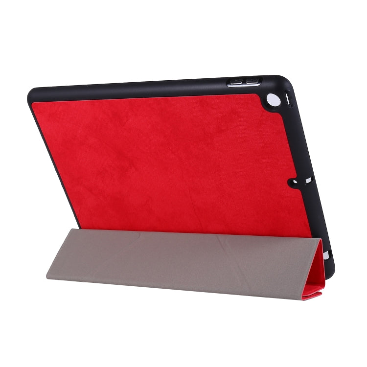 For iPad 10.2 2021 / 2020 / 2019 / iPad 10.2 2020 Silk Texture Horizontal Deformation Flip Leather Case with Holder & Pen Slot