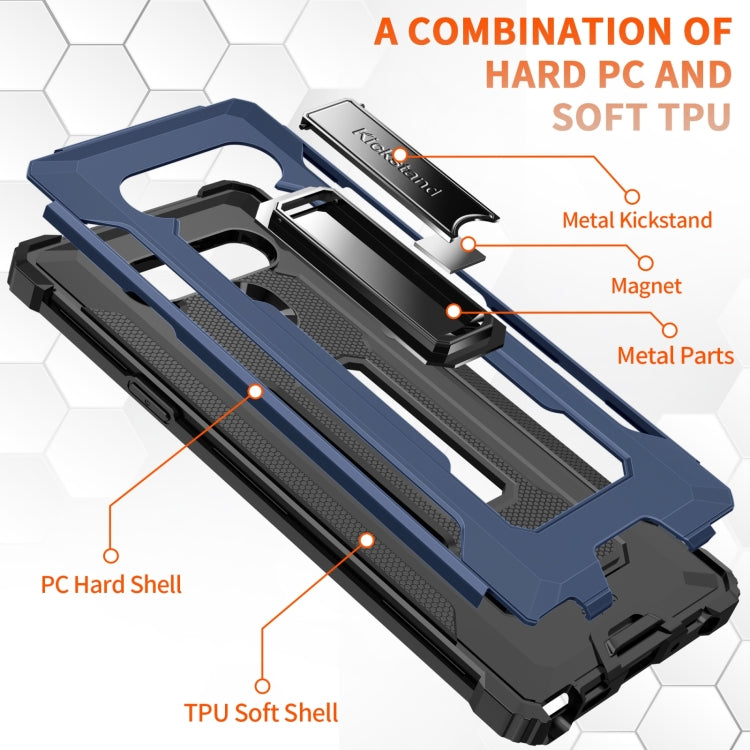 For LG Stylo 6 10 PCS Knight Jazz PC+TPU Shockproof Protective Case with Foldable Holder