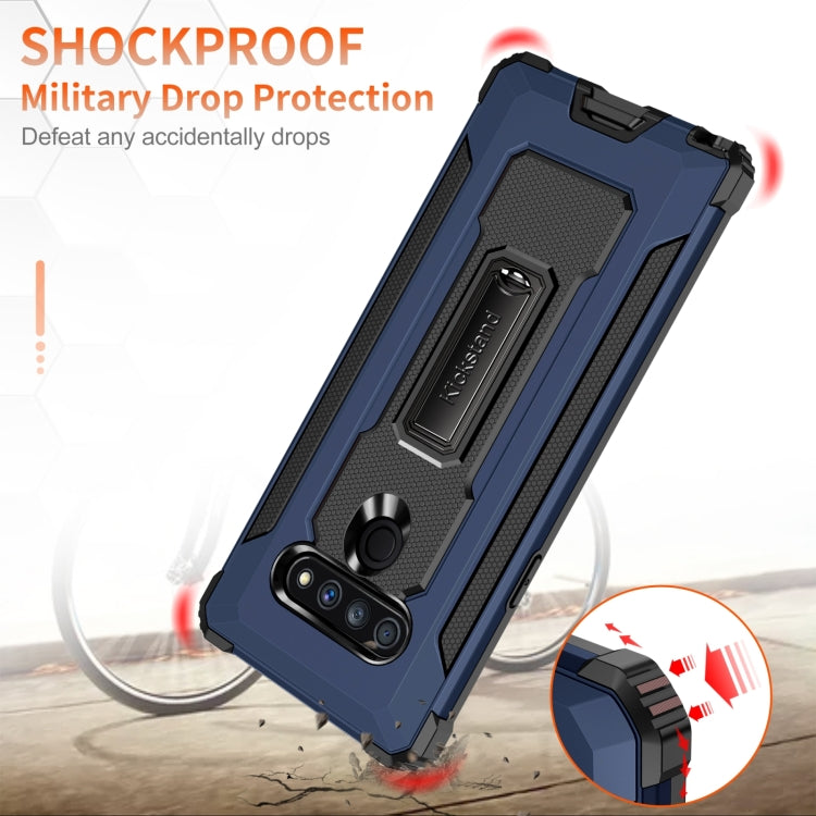 For LG Stylo 6 10 PCS Knight Jazz PC+TPU Shockproof Protective Case with Foldable Holder