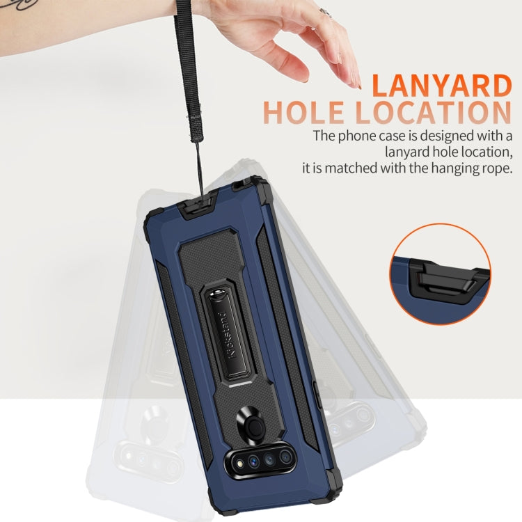 For LG Stylo 6 10 PCS Knight Jazz PC+TPU Shockproof Protective Case with Foldable Holder