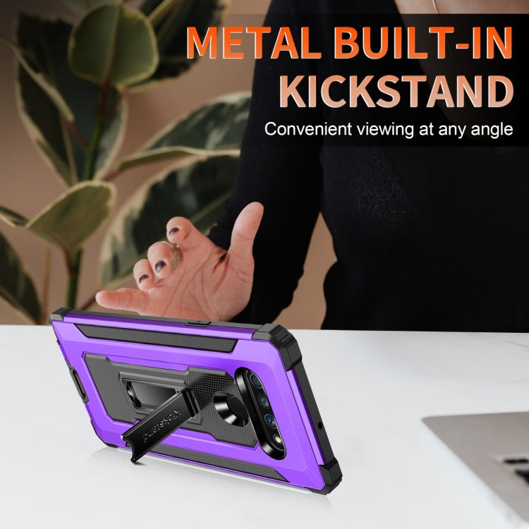 For LG Stylo 6 10 PCS Knight Jazz PC+TPU Shockproof Protective Case with Foldable Holder