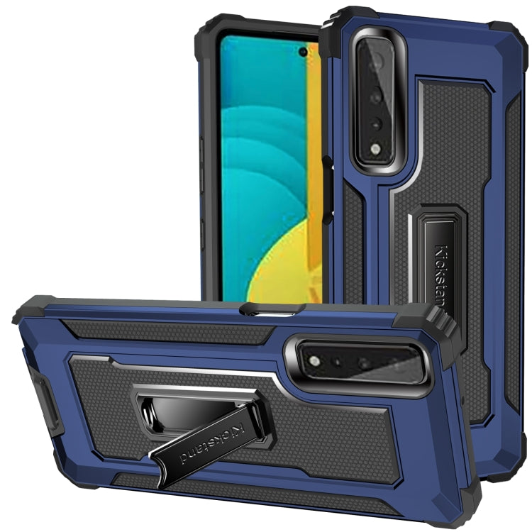 For LG Stylo 7 5G 10 PCS Knight Jazz PC+TPU Shockproof Protective Case with Foldable Holder