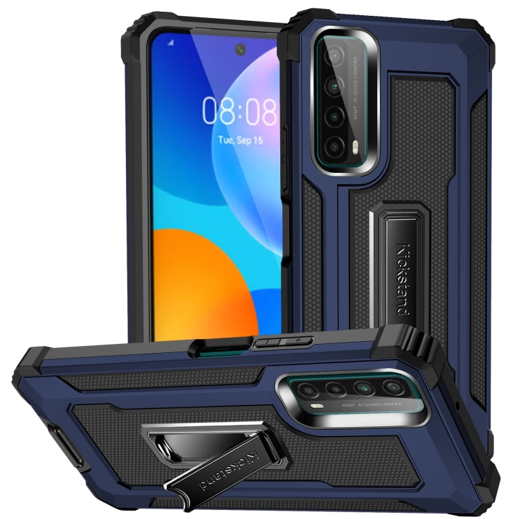 For Huawei Y7a 10 PCS Knight Jazz PC+TPU Shockproof Protective Case with Foldable Holder