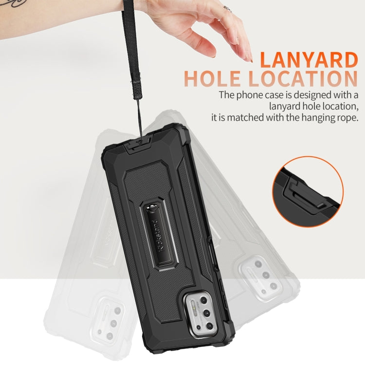 For Motorola Moto G Stylus 2021 10 PCS Knight Jazz PC+TPU Shockproof Protective Case with Foldable Holder