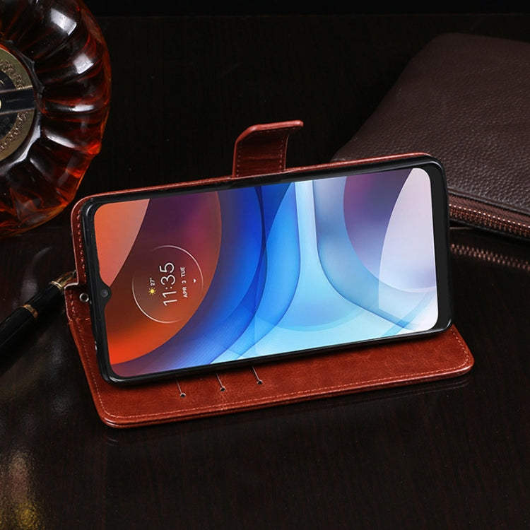 For Lenovo K13 idewei Crazy Horse Texture Horizontal Flip Leather Case with Holder & Card Slots & Wallet