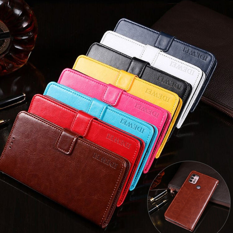 For Lenovo K13 Note idewei Crazy Horse Texture Horizontal Flip Leather Case with Holder & Card Slots & Wallet