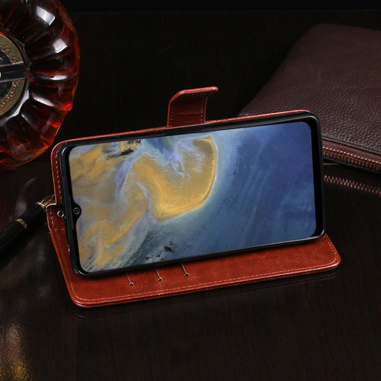 For ZTE Blade A51 idewei Crazy Horse Texture Horizontal Flip Leather Case with Holder & Card Slots & Wallet