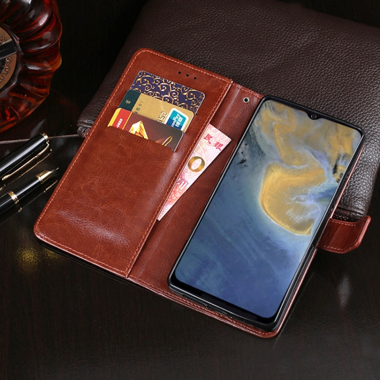 For ZTE Blade A51 idewei Crazy Horse Texture Horizontal Flip Leather Case with Holder & Card Slots & Wallet