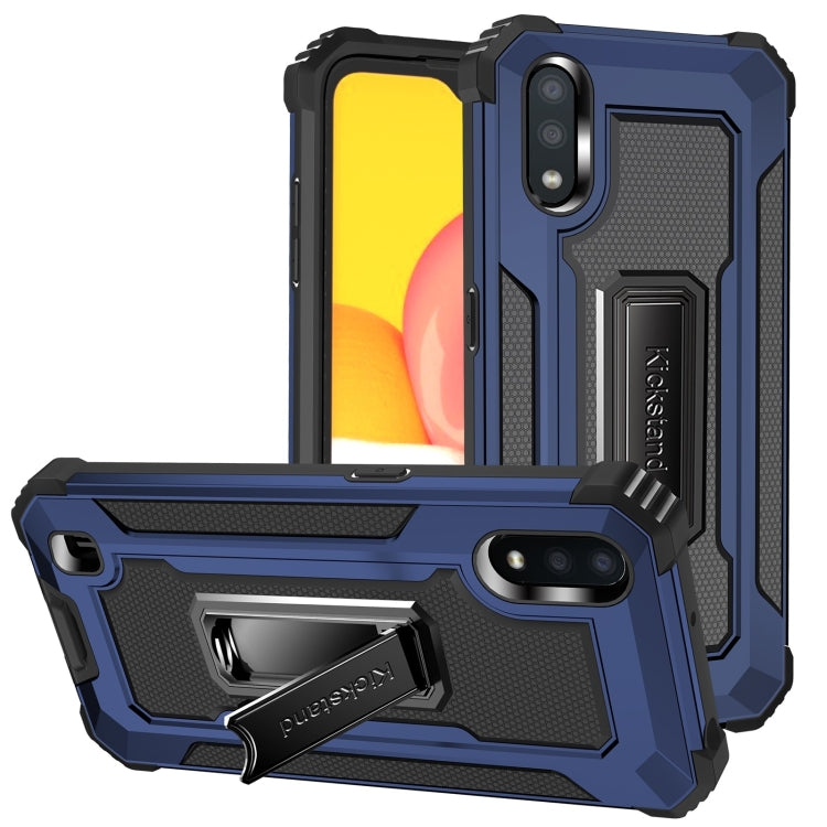 For Samsung Galaxy A01 US Version 10 PCS Knight Jazz PC+TPU Shockproof Protective Case with Foldable Holder