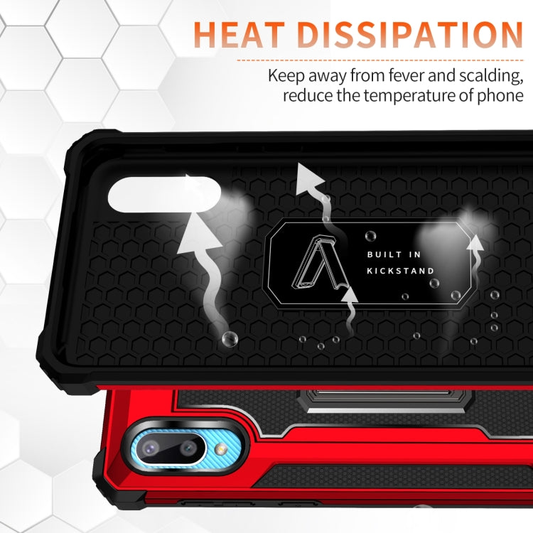 For Samsung Galaxy A02 / M02 10 PCS Knight Jazz PC+TPU Shockproof Protective Case with Foldable Holder