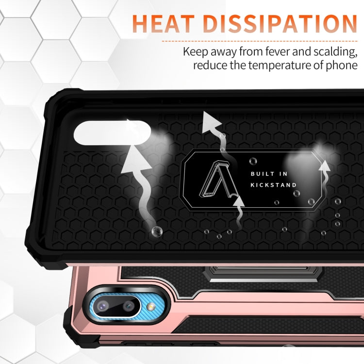 For Samsung Galaxy A02 / M02 10 PCS Knight Jazz PC+TPU Shockproof Protective Case with Foldable Holder