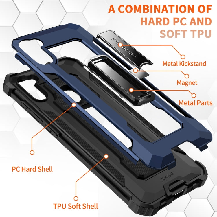 For Samsung Galaxy A11 US Version 10 PCS Knight Jazz PC+TPU Shockproof Protective Case with Foldable Holder
