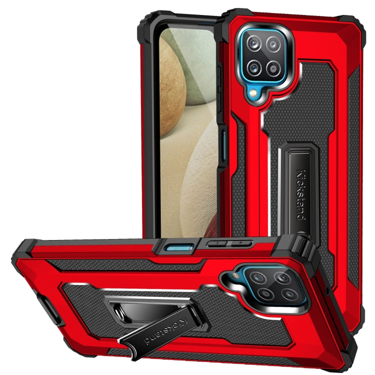 For Samsung Galaxy A12 10 PCS Knight Jazz PC+TPU Shockproof Protective Case with Foldable Holder