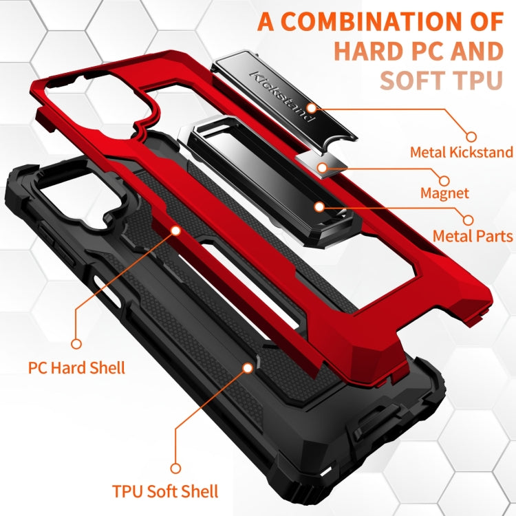 For Samsung Galaxy A12 10 PCS Knight Jazz PC+TPU Shockproof Protective Case with Foldable Holder