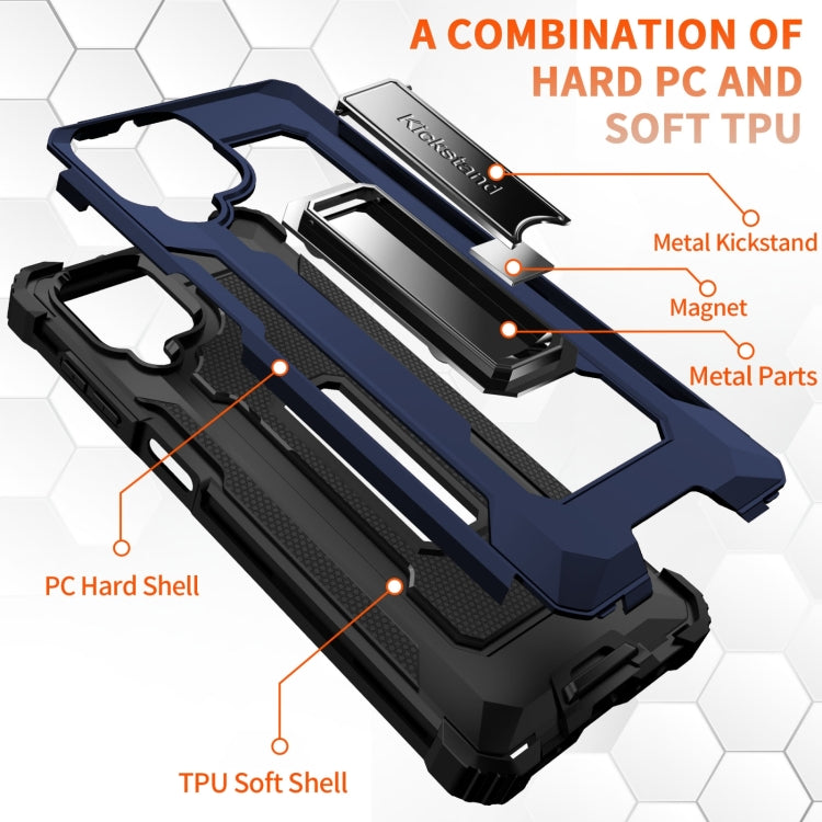 For Samsung Galaxy A12 10 PCS Knight Jazz PC+TPU Shockproof Protective Case with Foldable Holder