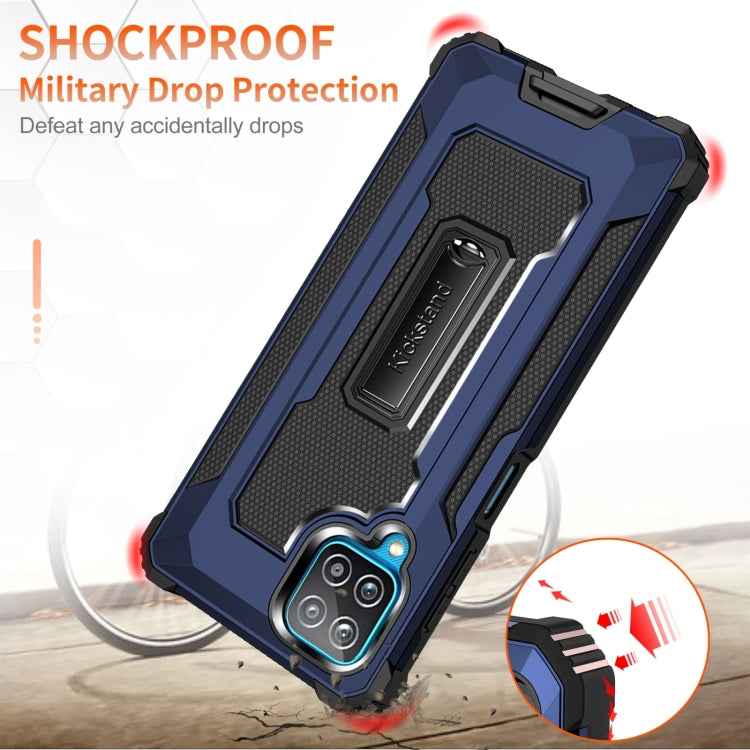 For Samsung Galaxy A12 10 PCS Knight Jazz PC+TPU Shockproof Protective Case with Foldable Holder