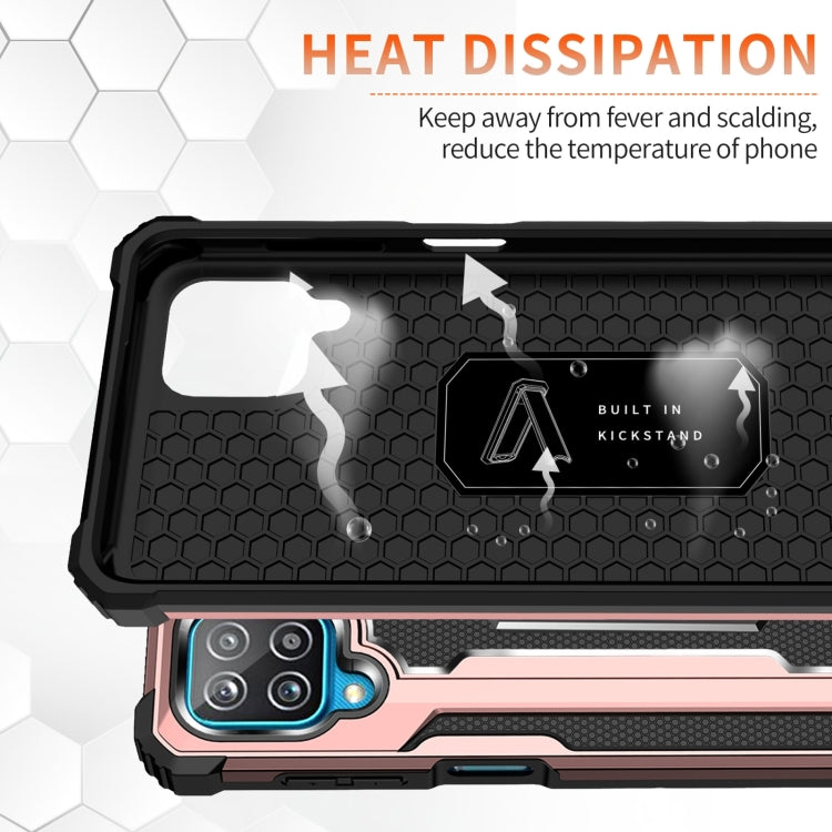 For Samsung Galaxy A12 10 PCS Knight Jazz PC+TPU Shockproof Protective Case with Foldable Holder