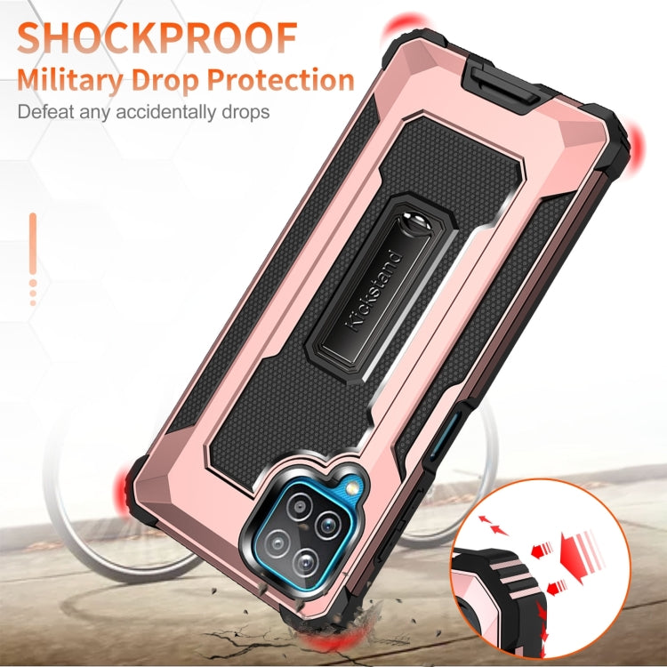 For Samsung Galaxy A12 10 PCS Knight Jazz PC+TPU Shockproof Protective Case with Foldable Holder