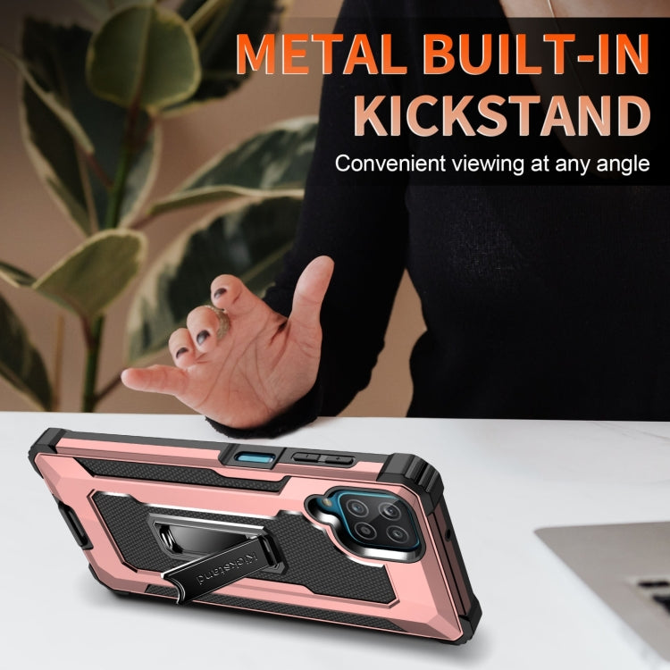 For Samsung Galaxy A12 10 PCS Knight Jazz PC+TPU Shockproof Protective Case with Foldable Holder