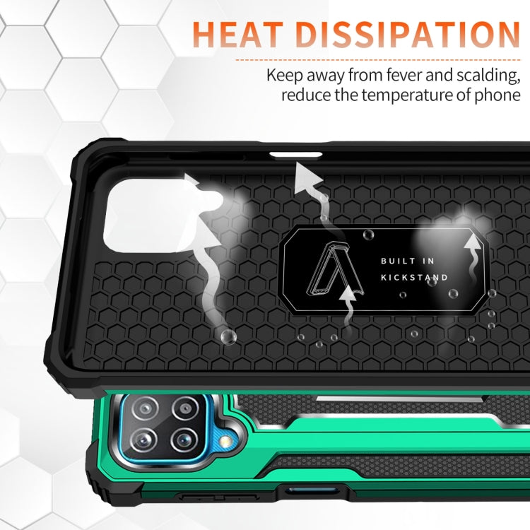 For Samsung Galaxy A12 10 PCS Knight Jazz PC+TPU Shockproof Protective Case with Foldable Holder
