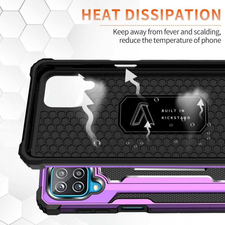 For Samsung Galaxy A12 10 PCS Knight Jazz PC+TPU Shockproof Protective Case with Foldable Holder