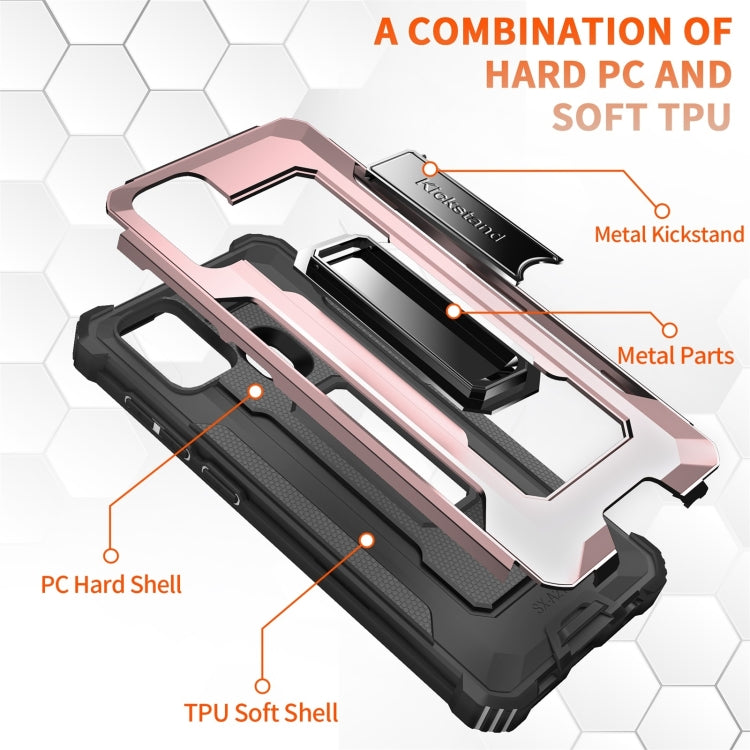 For Samsung Galaxy A21s 10 PCS Knight Jazz PC+TPU Shockproof Protective Case with Foldable Holder