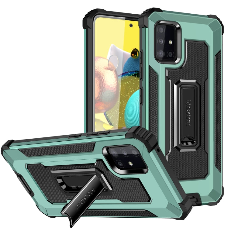 For Samsung Galaxy A51 5G 10 PCS Knight Jazz PC+TPU Shockproof Protective Case with Foldable Holder