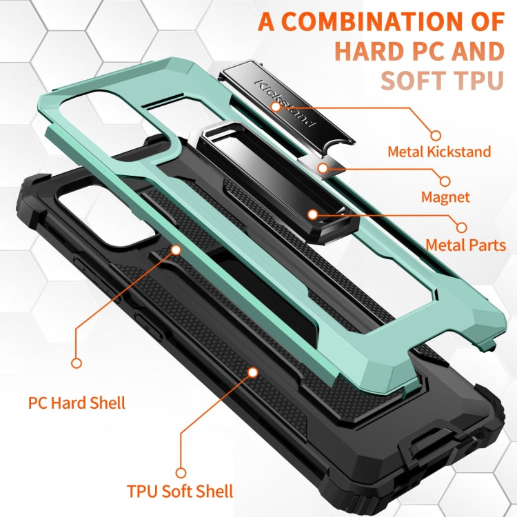 For Samsung Galaxy A51 5G 10 PCS Knight Jazz PC+TPU Shockproof Protective Case with Foldable Holder