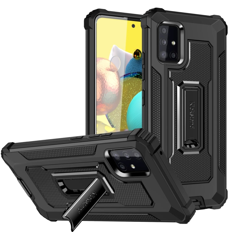 For Samsung Galaxy A51 5G 10 PCS Knight Jazz PC+TPU Shockproof Protective Case with Foldable Holder