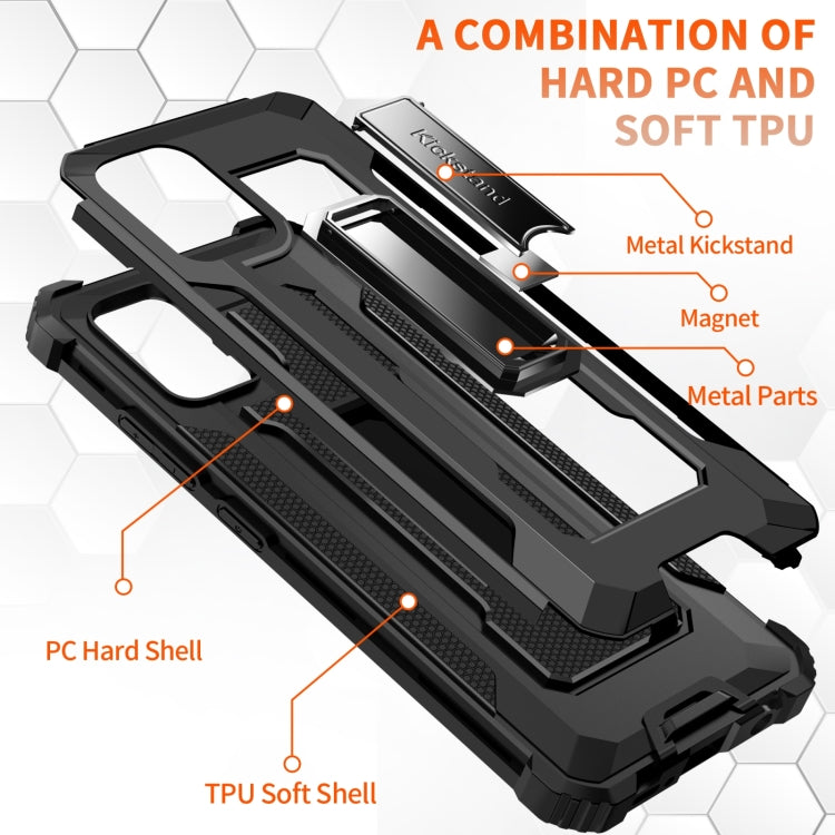 For Samsung Galaxy A51 5G 10 PCS Knight Jazz PC+TPU Shockproof Protective Case with Foldable Holder