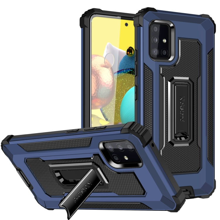 For Samsung Galaxy A51 5G 10 PCS Knight Jazz PC+TPU Shockproof Protective Case with Foldable Holder