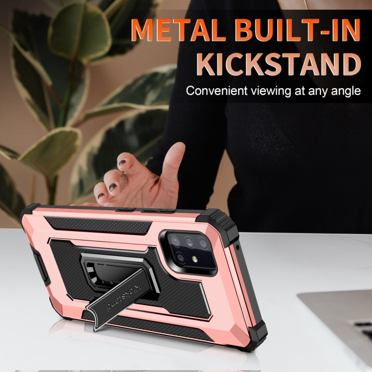 For Samsung Galaxy A51 5G 10 PCS Knight Jazz PC+TPU Shockproof Protective Case with Foldable Holder