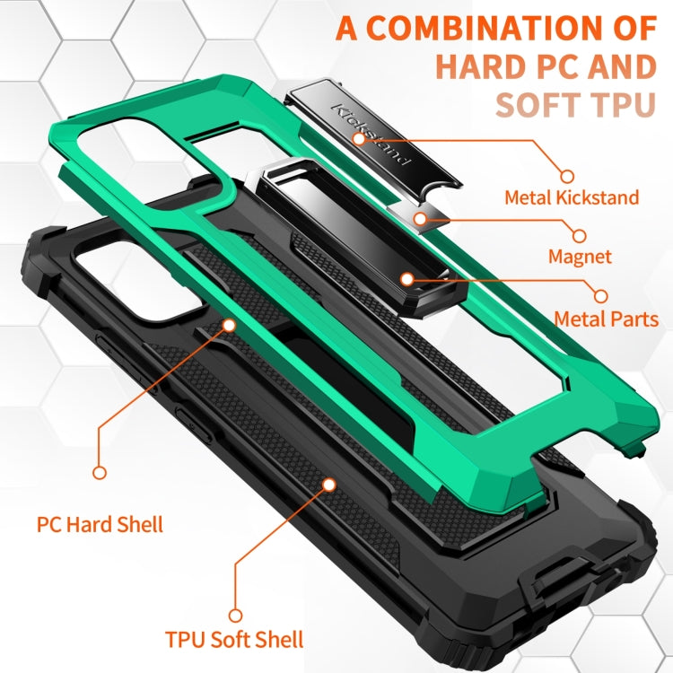 For Samsung Galaxy A51 5G 10 PCS Knight Jazz PC+TPU Shockproof Protective Case with Foldable Holder