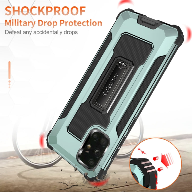 For Samsung Galaxy A71 10 PCS Knight Jazz PC+TPU Shockproof Protective Case with Foldable Holder