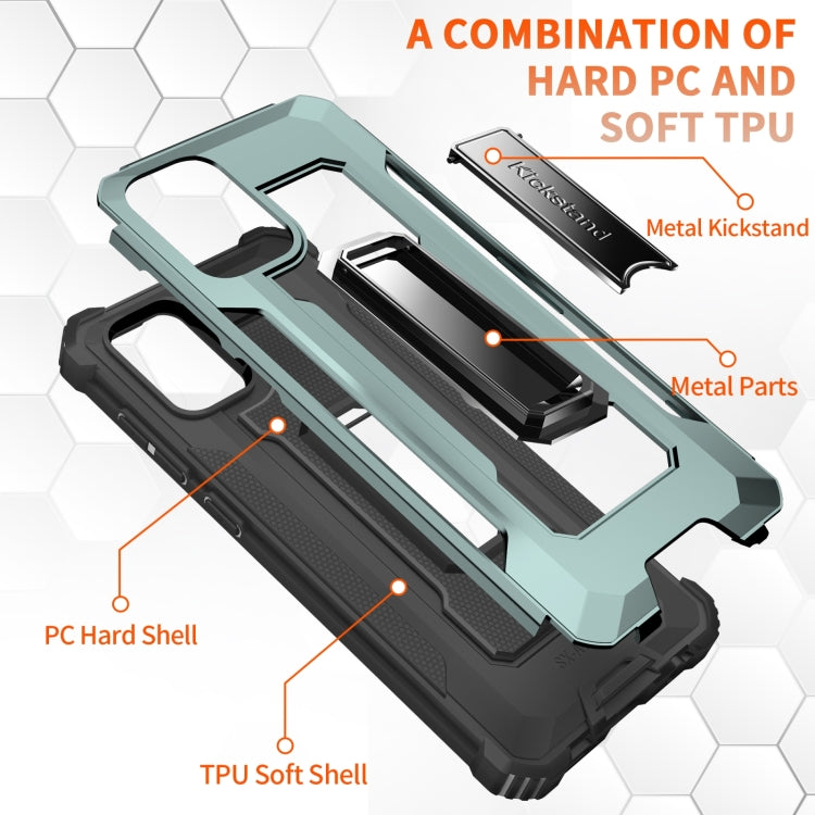 For Samsung Galaxy A71 10 PCS Knight Jazz PC+TPU Shockproof Protective Case with Foldable Holder