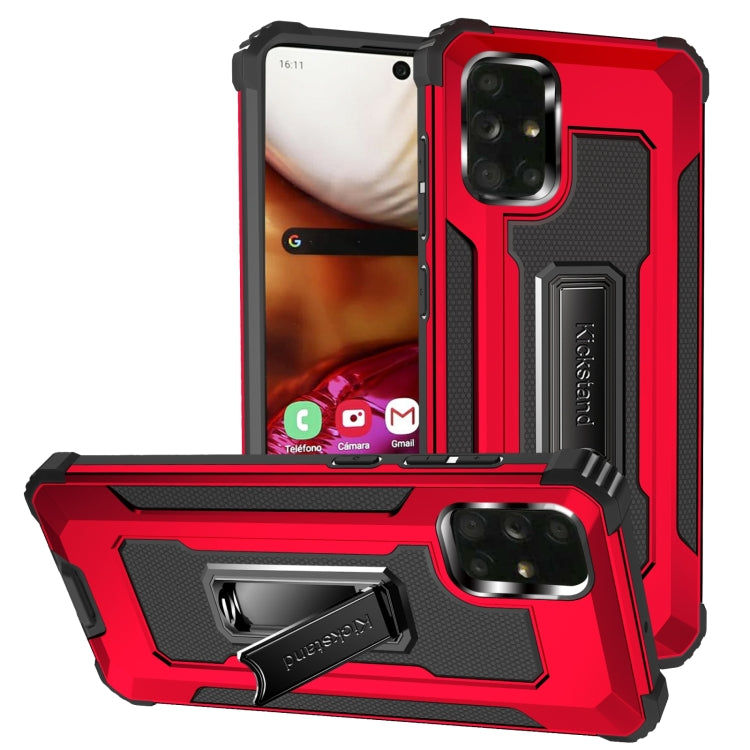 For Samsung Galaxy A71 10 PCS Knight Jazz PC+TPU Shockproof Protective Case with Foldable Holder